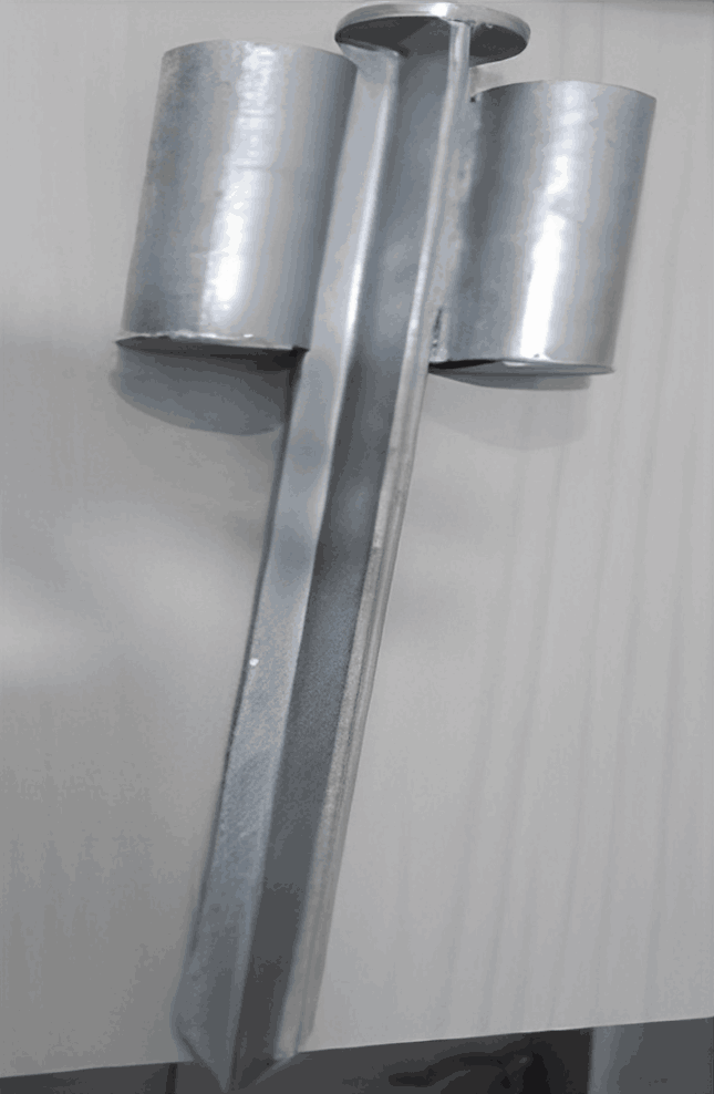 Ground Nail with round tube, Garden Hardware, Fence Hardware, Gravity engineering works